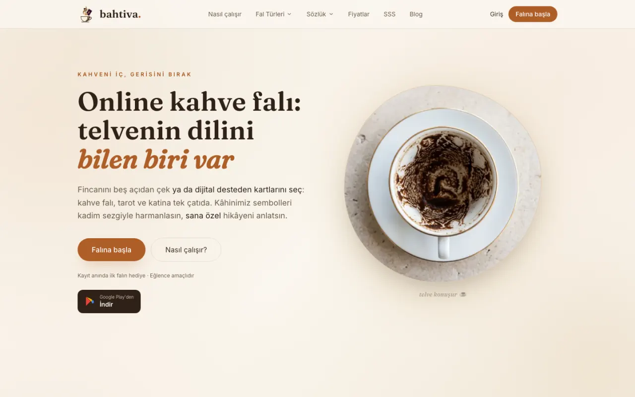 Bahtiva (bahtiva.com) ana sayfa ekran görüntüsü